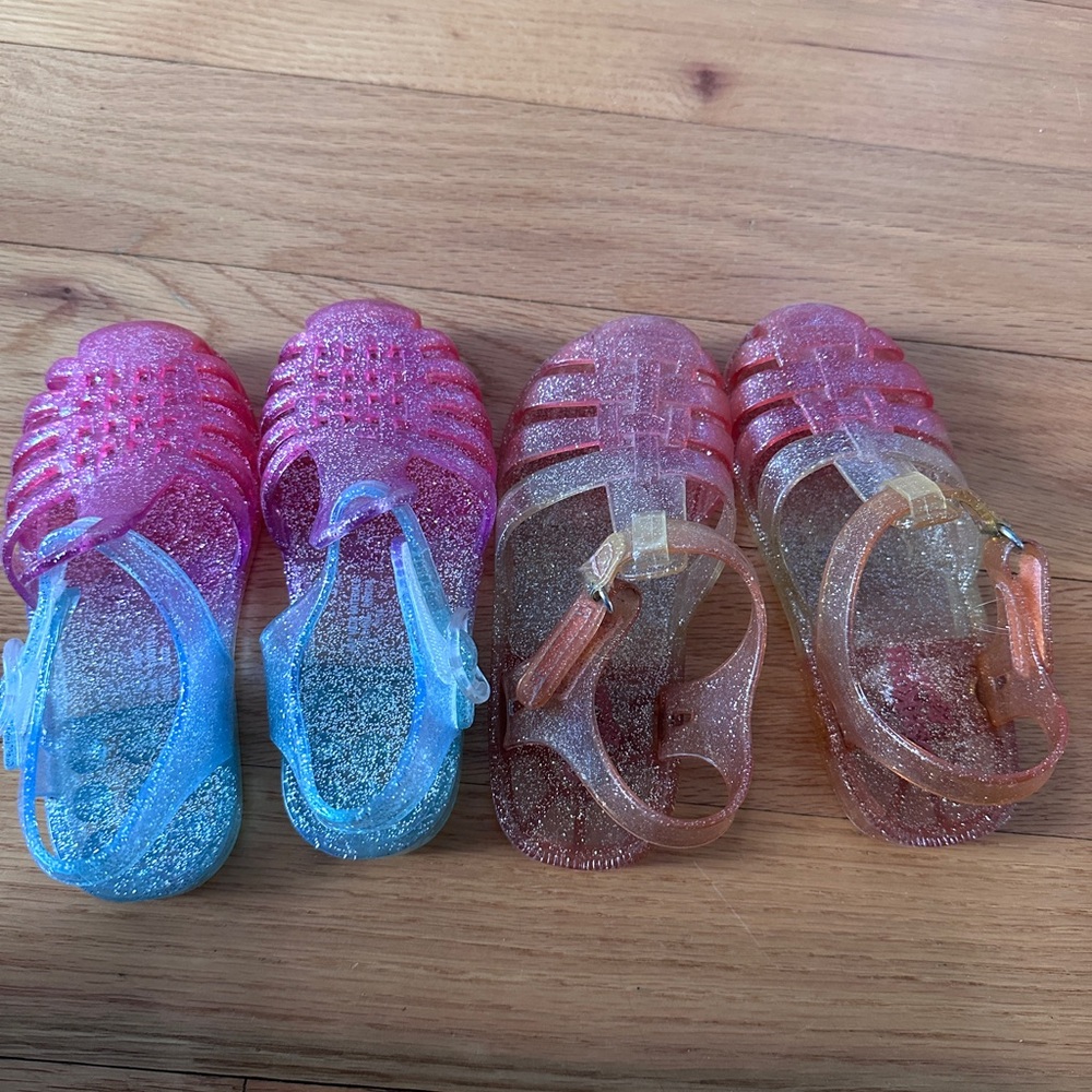 OshKosh B'gosh Glittery Pink and Blue Sandals